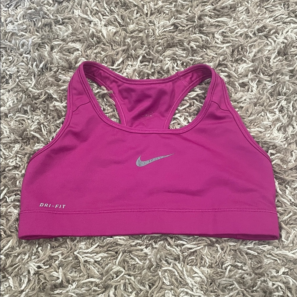 Nike purple fuschia sports bra size small